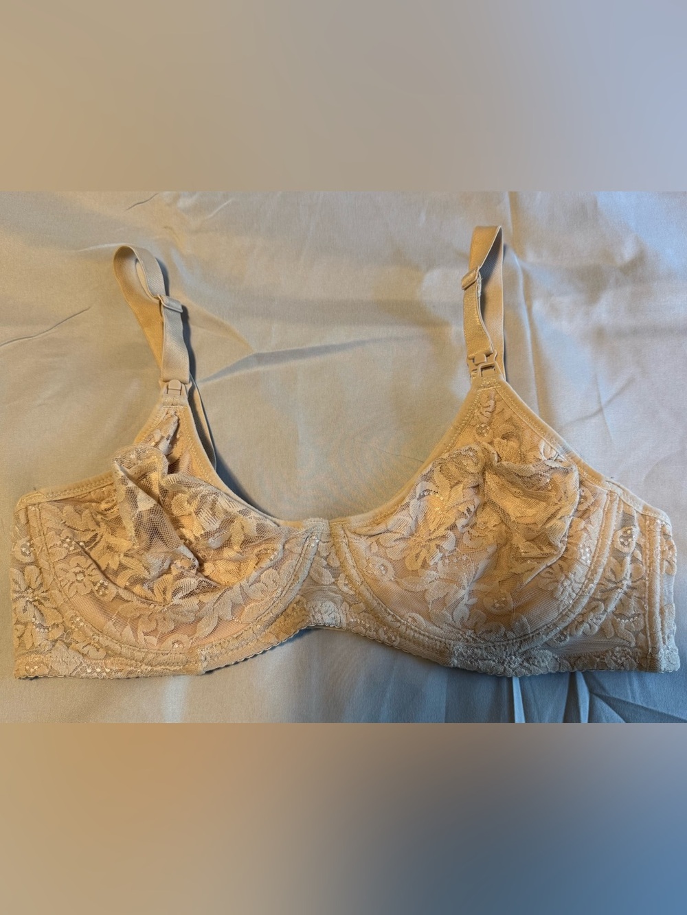 Nursing Beige Lace bra